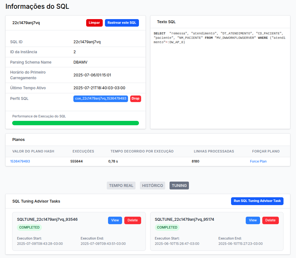 Screenshot of DBizzie's task simplification interface